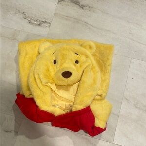 Yellow Winnie the Pooh Hooded onesie